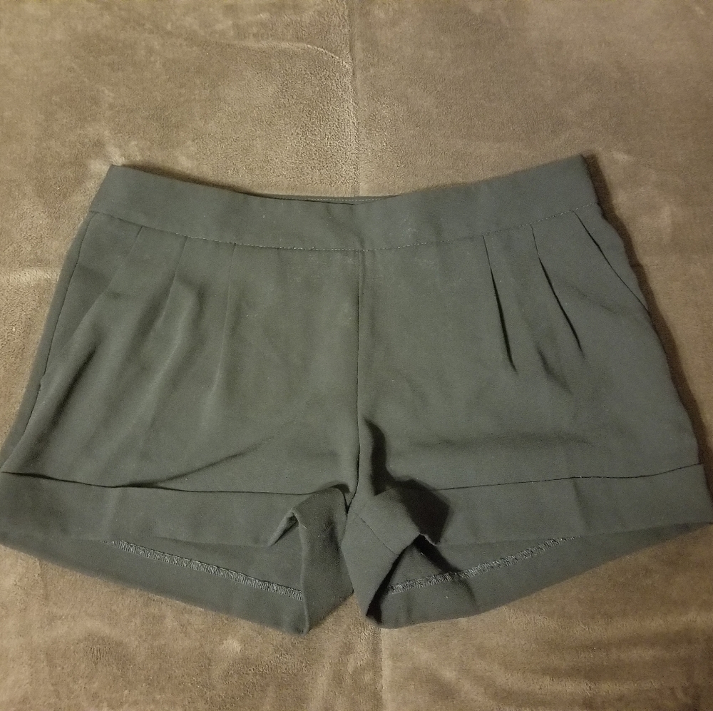 Express Dressy Cuffed Black Shorts